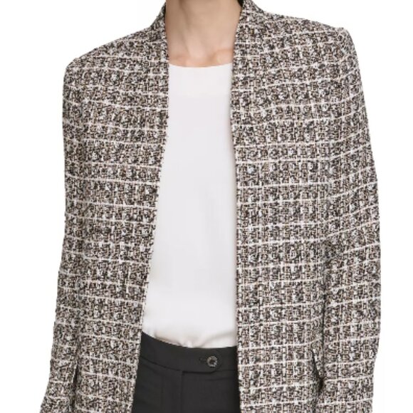 Calvin Klein Women's Tweed Topper Jacket - Size 2P - NWOT - Picture 7 of 8